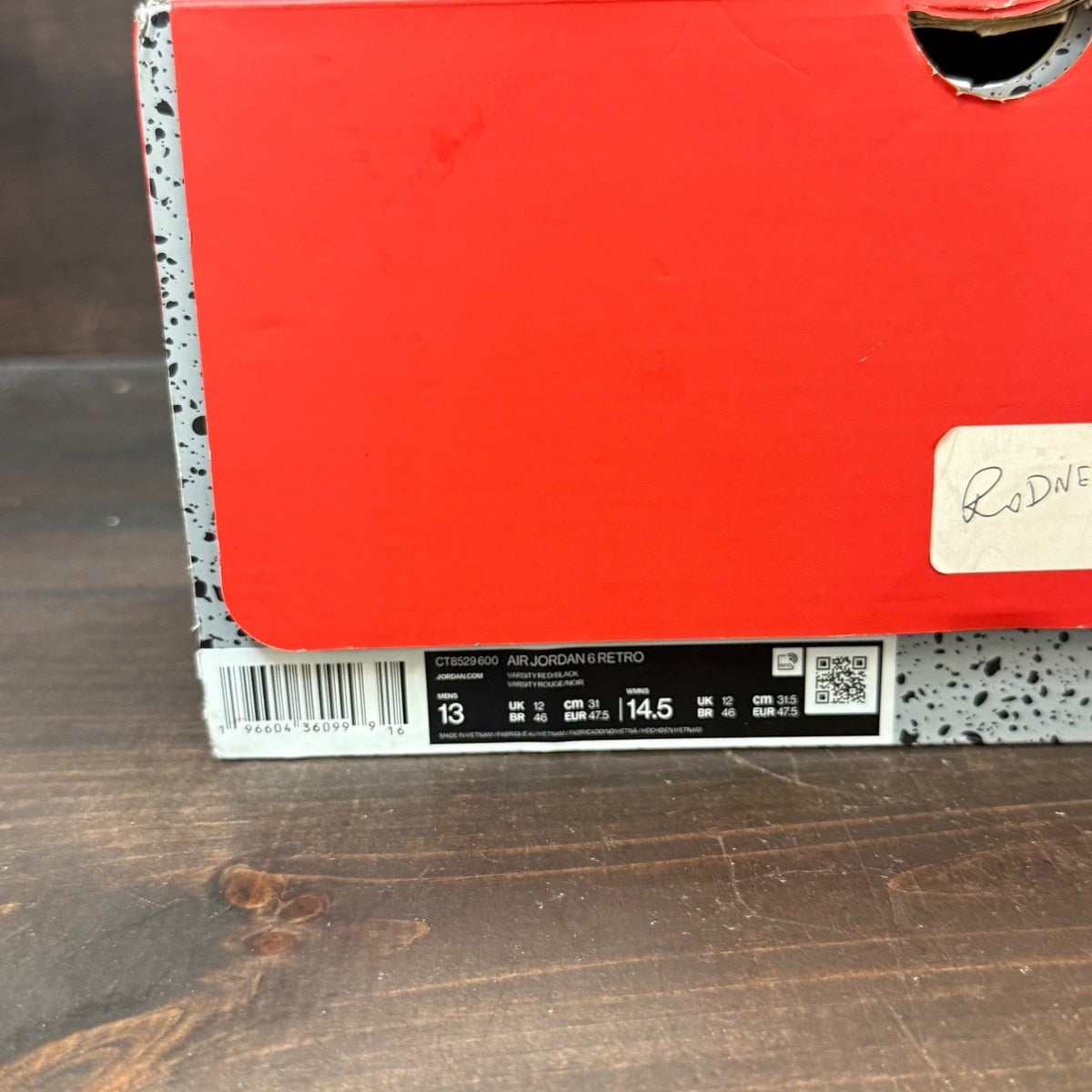 Jordan 6 Retro Toro Bravo Size 13 (Pre-Owned) - Image 6