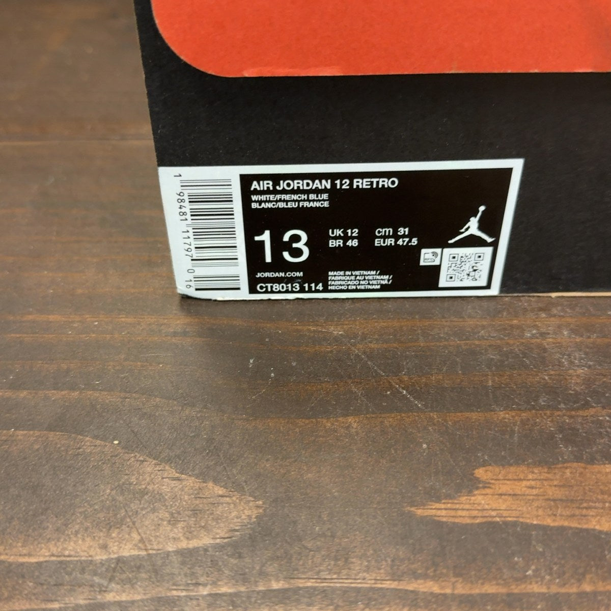 Jordan 12 Retro French Blue (2025) Size 13 (Pre-Owned) - Image 8