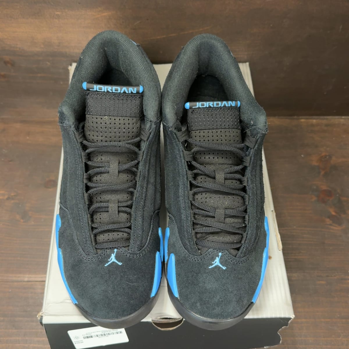 Jordan 14 Retro Black University Blue (2026) Size 10.5 (Pre-Owned) - tag