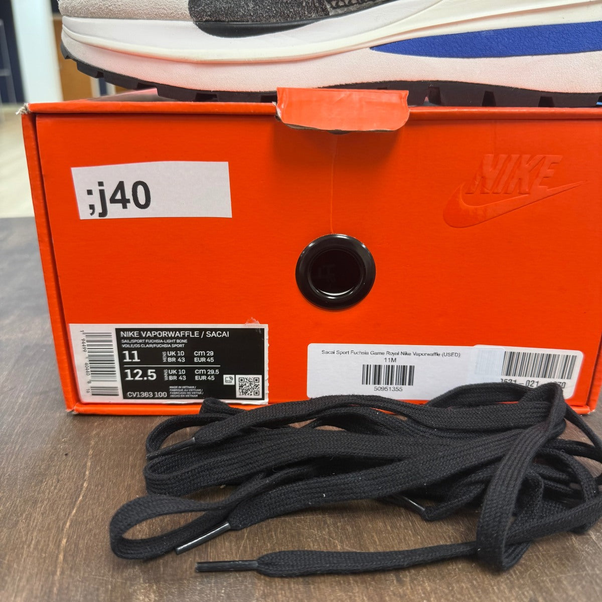 Nike Vaporwaffle sacai Sport Fuchsia Game Royal - Image 4