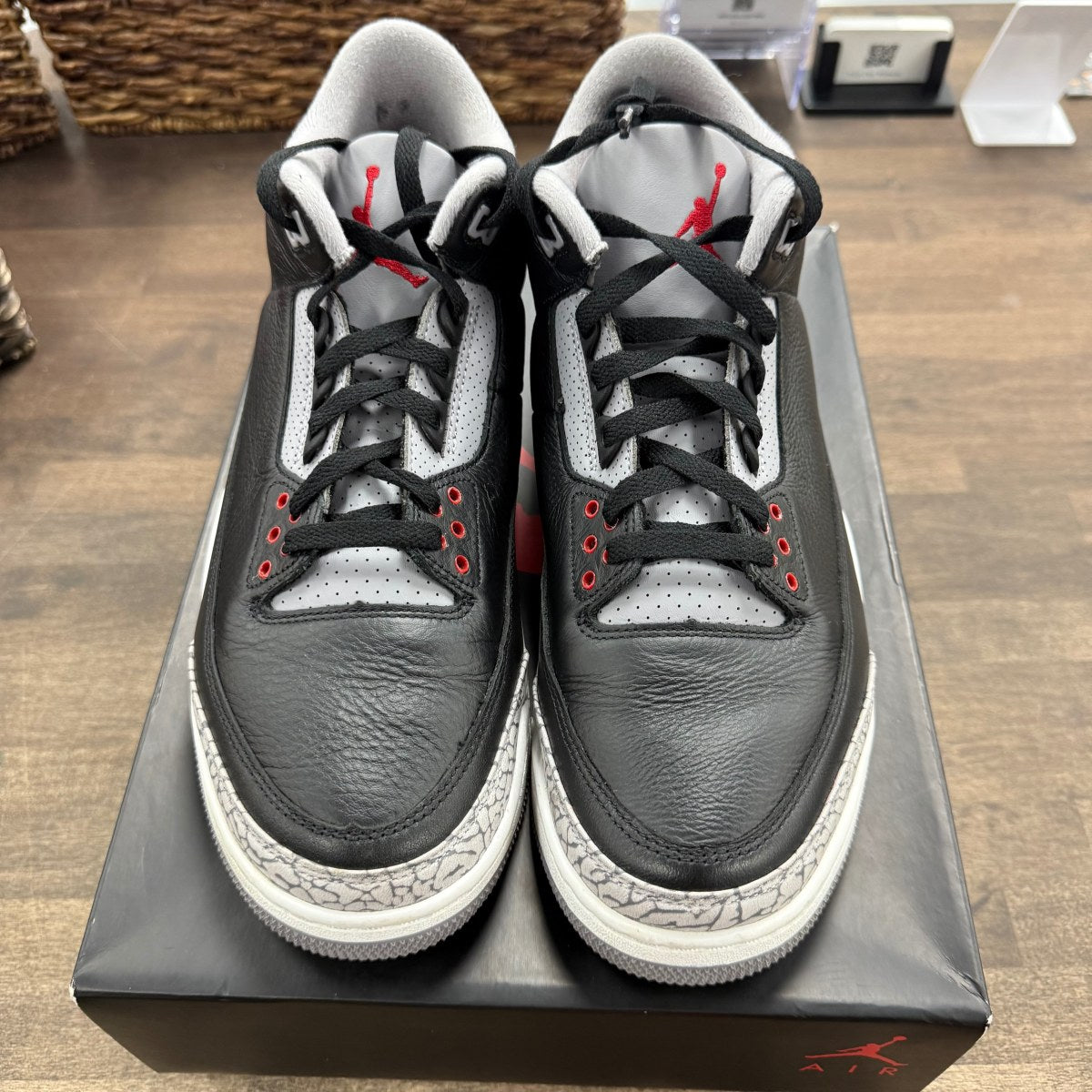 Jordan 3 Retro OG Black Cement (2024) Size 11.5 (Pre-Owned) - Image 2