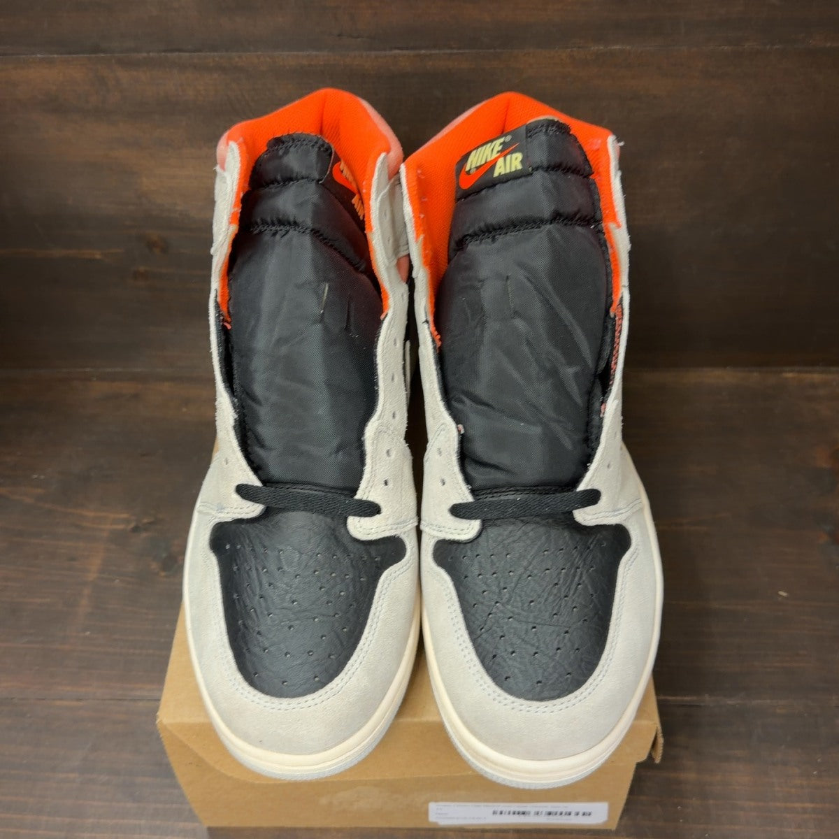 Jordan 1 Retro High Neutral Grey Hyper Crimson Size 14 - Image 3