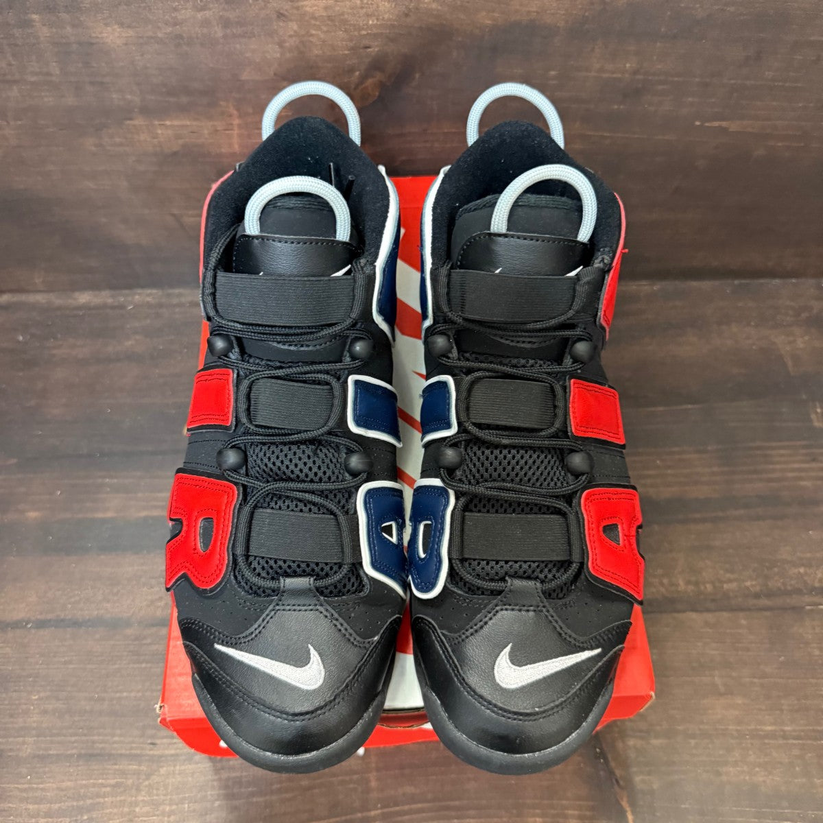 Nike Air More Uptempo 96 Alternates Split Black Varsity Red - Image 2