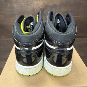 Jordan 1 Mid Black Cyber Mystic Green (GS) Size 6.5Y (Pre-Owned) - Image 4