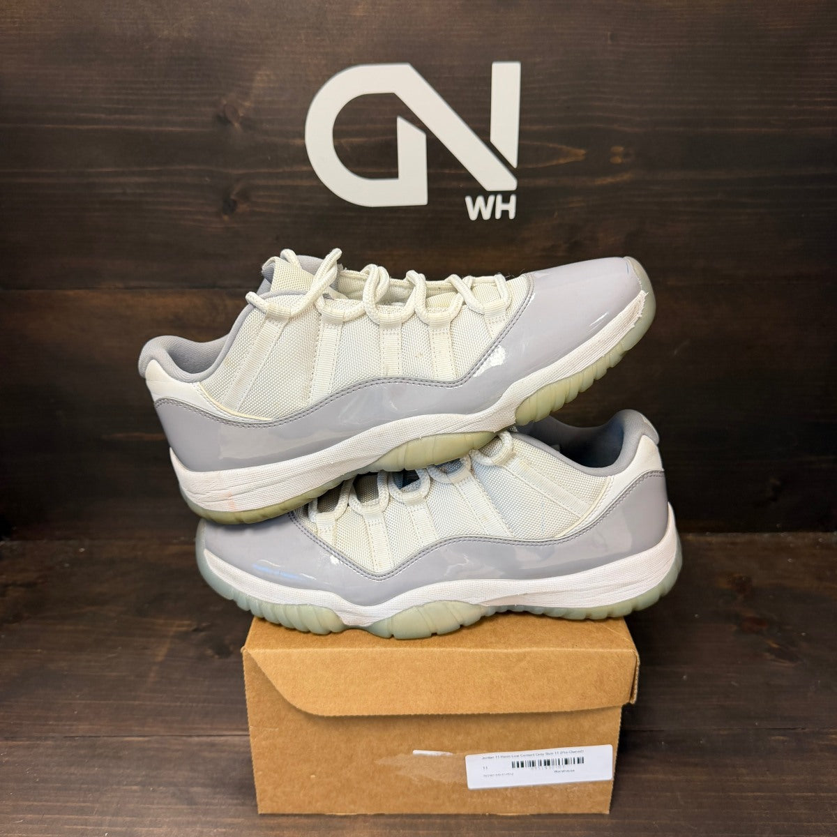Jordan 11 Retro Low Cement Grey Size 11 (Pre-Owned) - Image 1