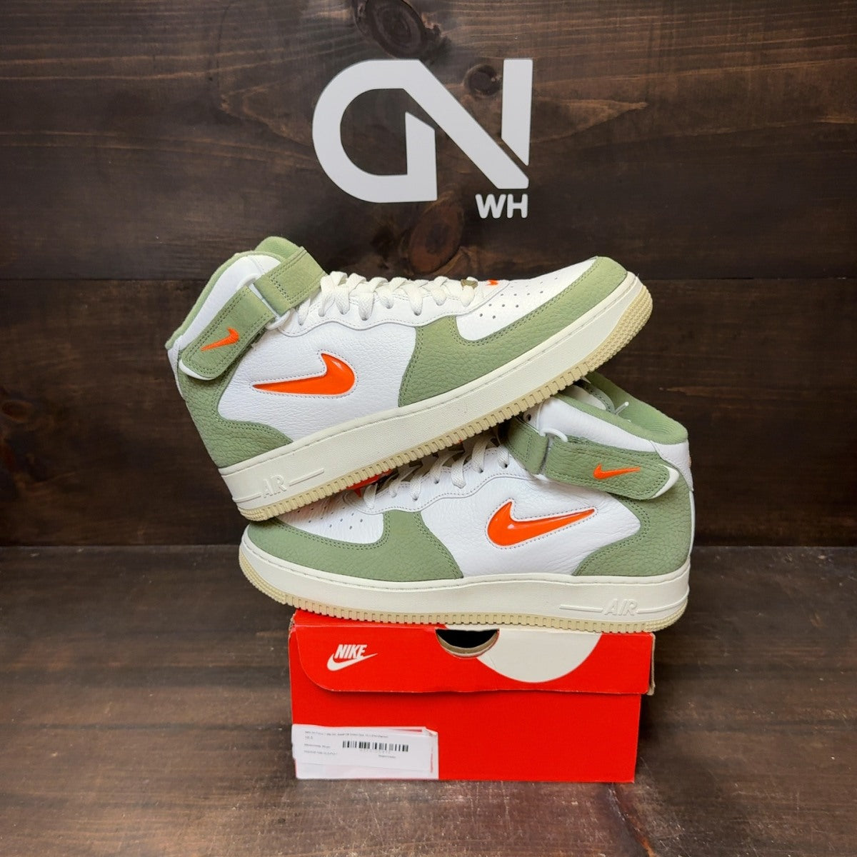 Nike Air Force 1 Mid QS Jewel Oil Green Size 10.5 (Pre-Owned) - Image 1