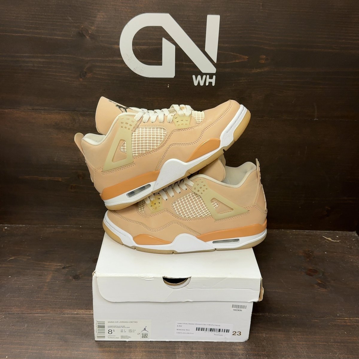 Jordan 4 Retro Shimmer (Women's) Size 8.5W (Pre-Owned) - front