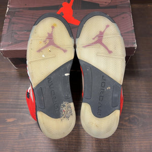 Jordan 5 Retro Raging Bull Red (2021) Size 10.5 (Pre-Owned) - aux