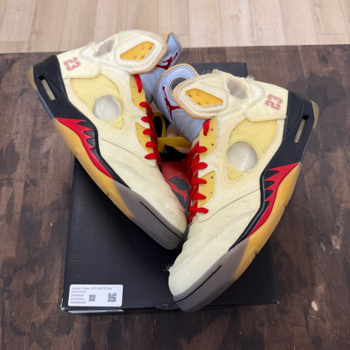 Jordan 5 Retro Off-White Sail - Image 1