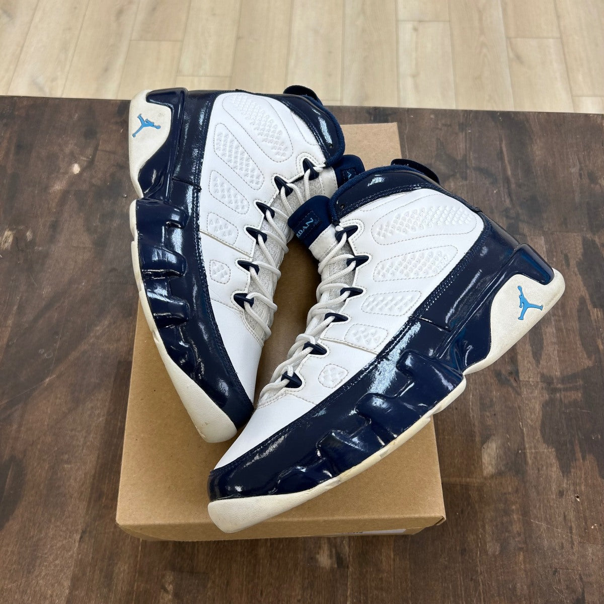 Jordan 9 Retro Pearl Blue Size 10 (Pre-Owned) - Image 1