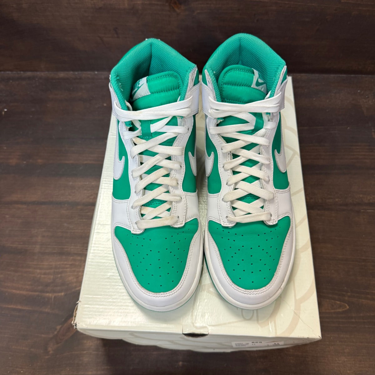 Nike Dunk High Stadium Green White Size 9 (Pre-Owned) - Image 3
