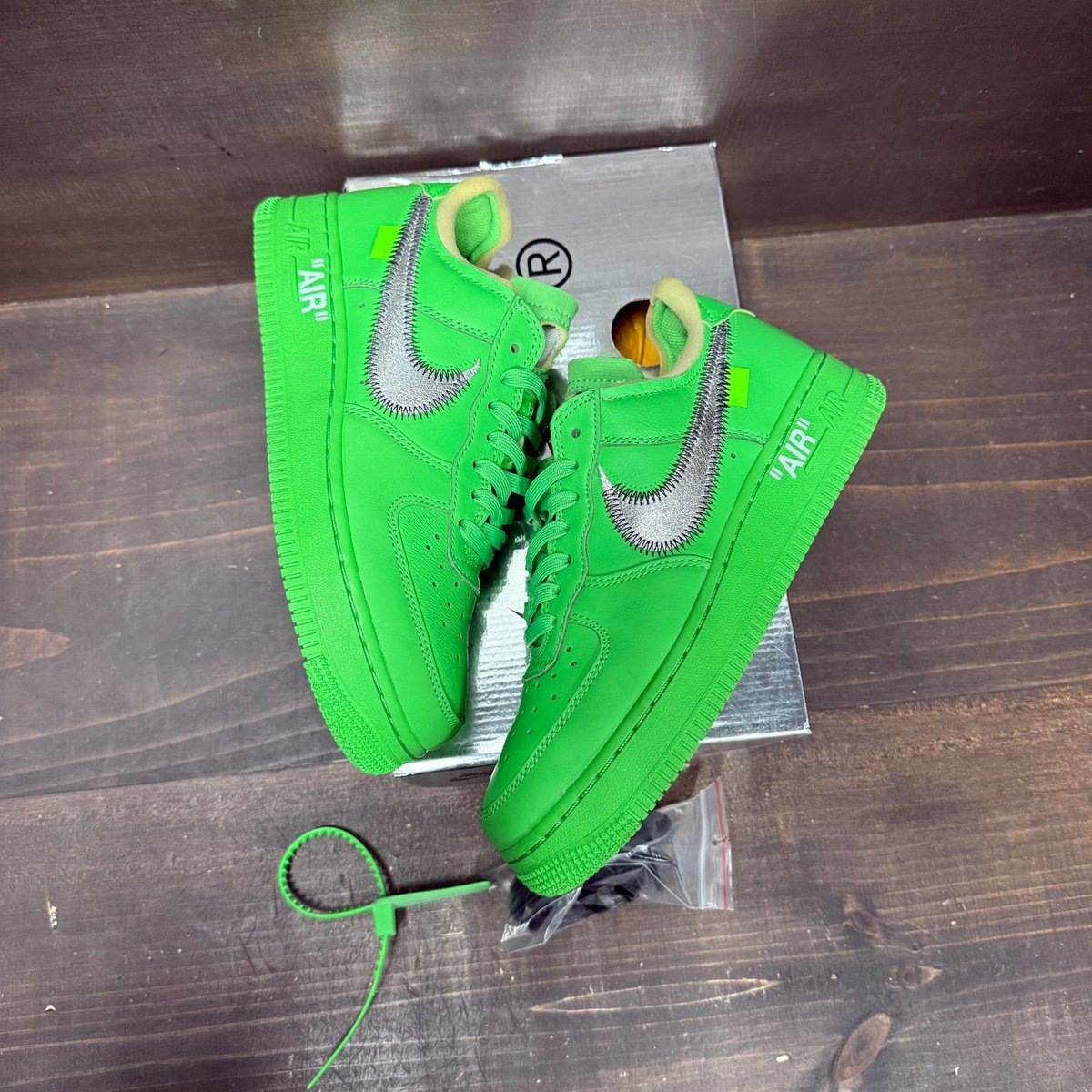 Nike Air Force 1 Low Off-White Brooklyn Size 5 (Pre-Owned) - tag