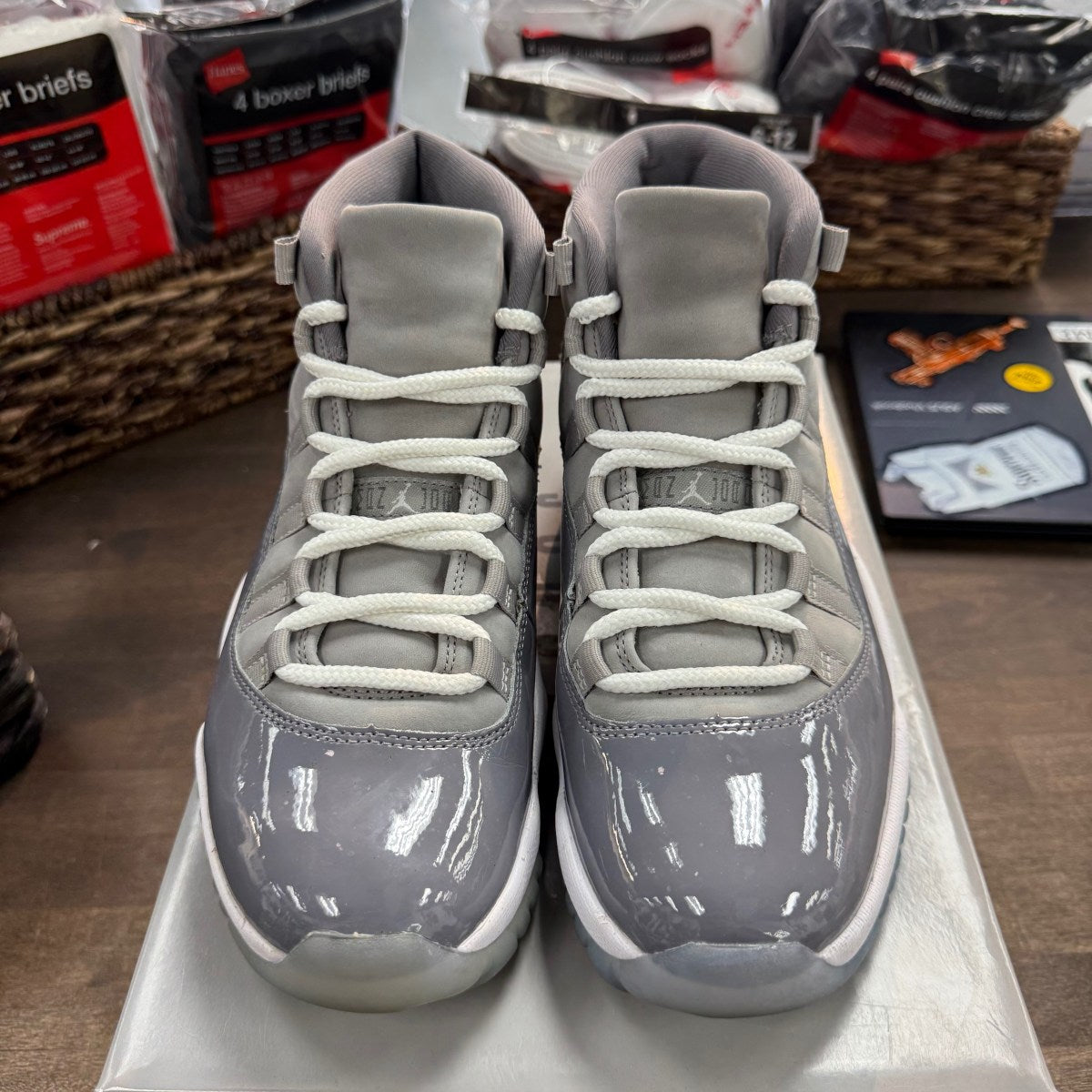 Jordan 11 Retro Cool Grey (2021) Size 8.5 (Pre-Owned) - Image 3