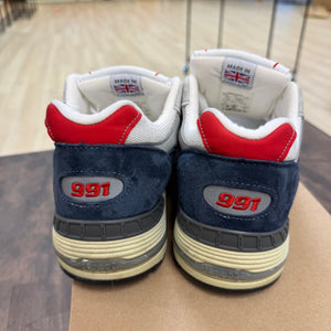 New Balance 991 Grey Navy Red Size 9.5 (Pre-Owned) - Image 4
