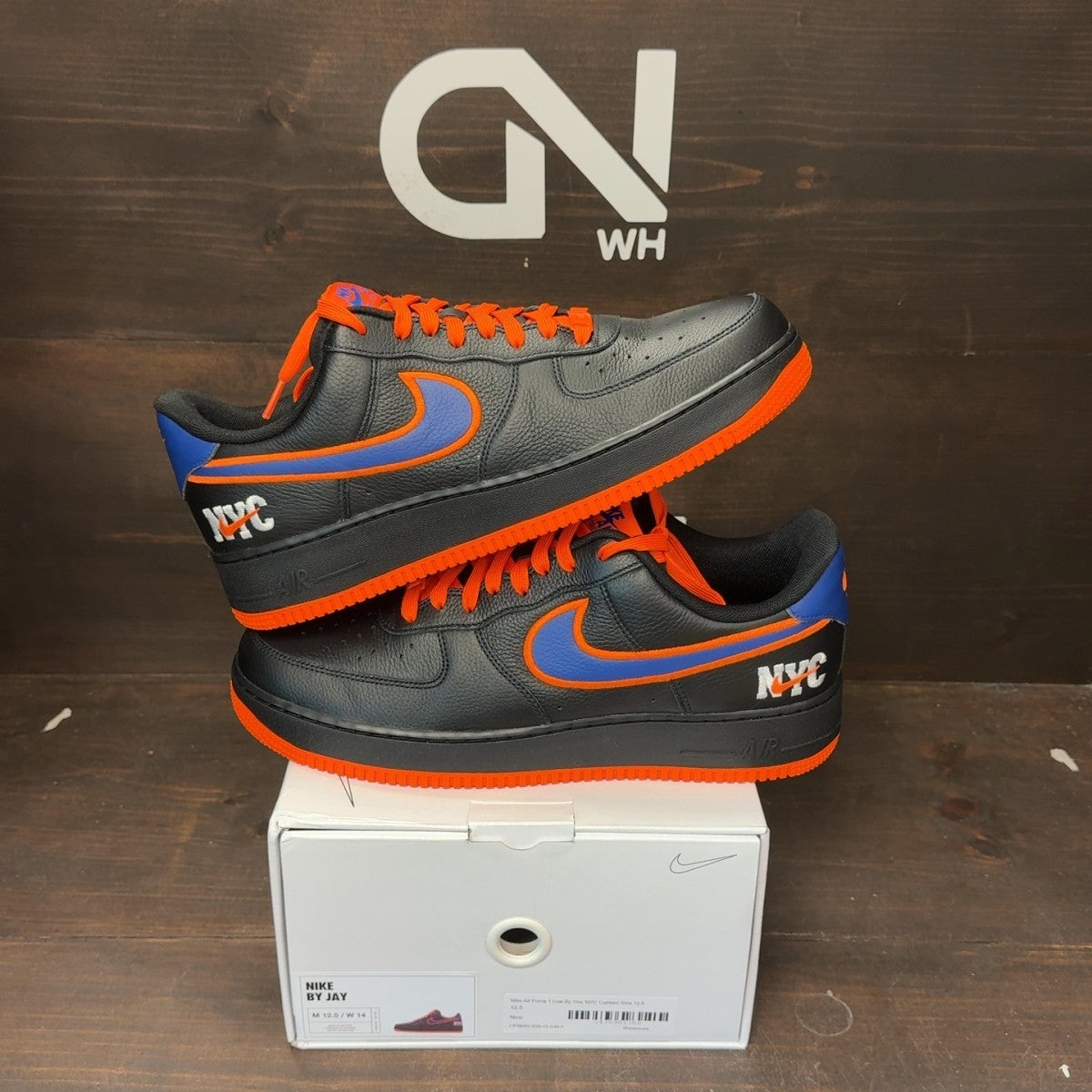 Nike Air Force 1 Low By You 'NYC Custom' Size 12.5 - Image 1