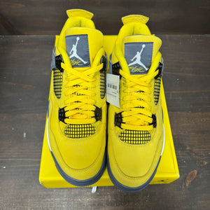 Jordan 4 Retro Lightning (2021) Size 9 (Pre-Owned) - side