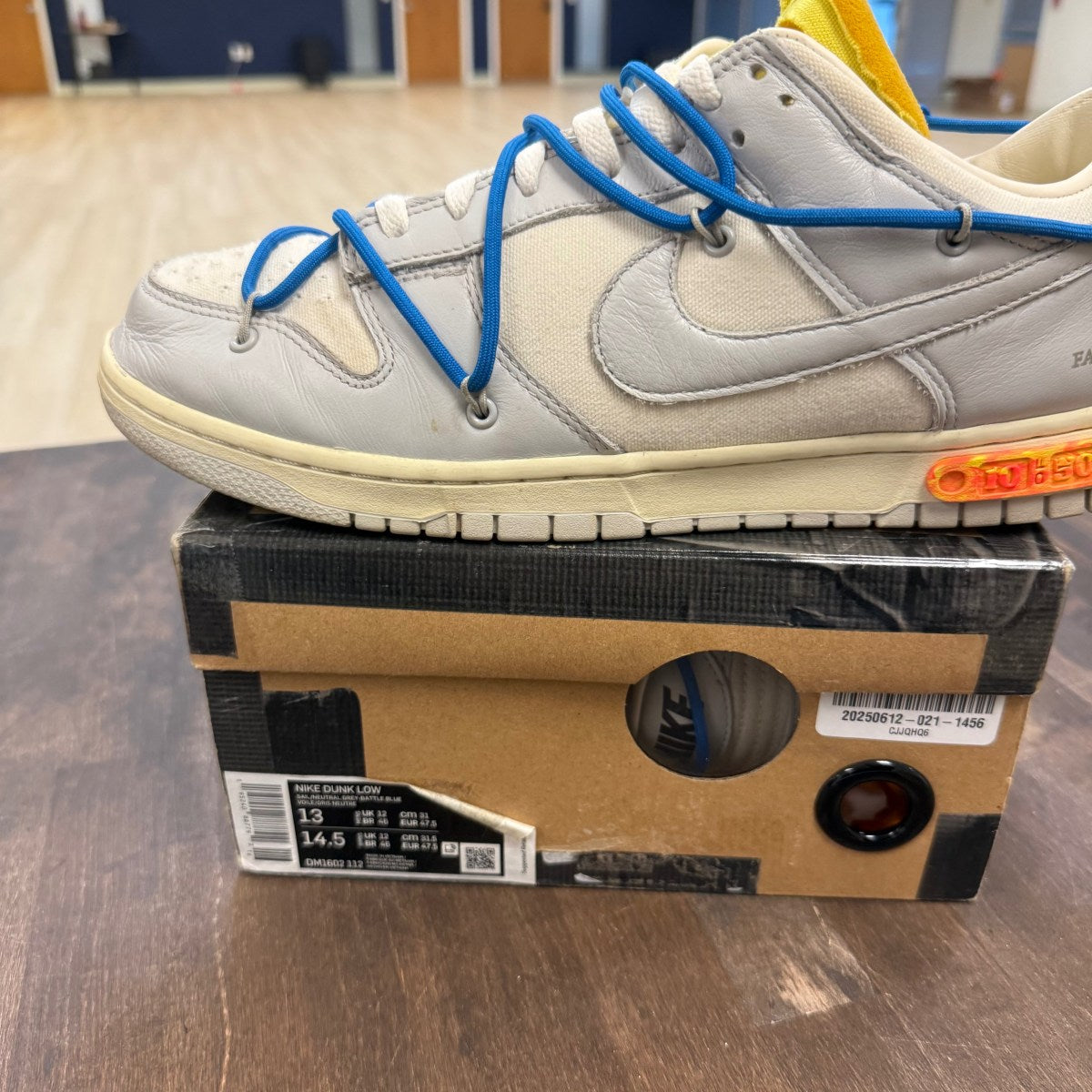 Nike Dunk Low Off-White Lot 10 - Image 6