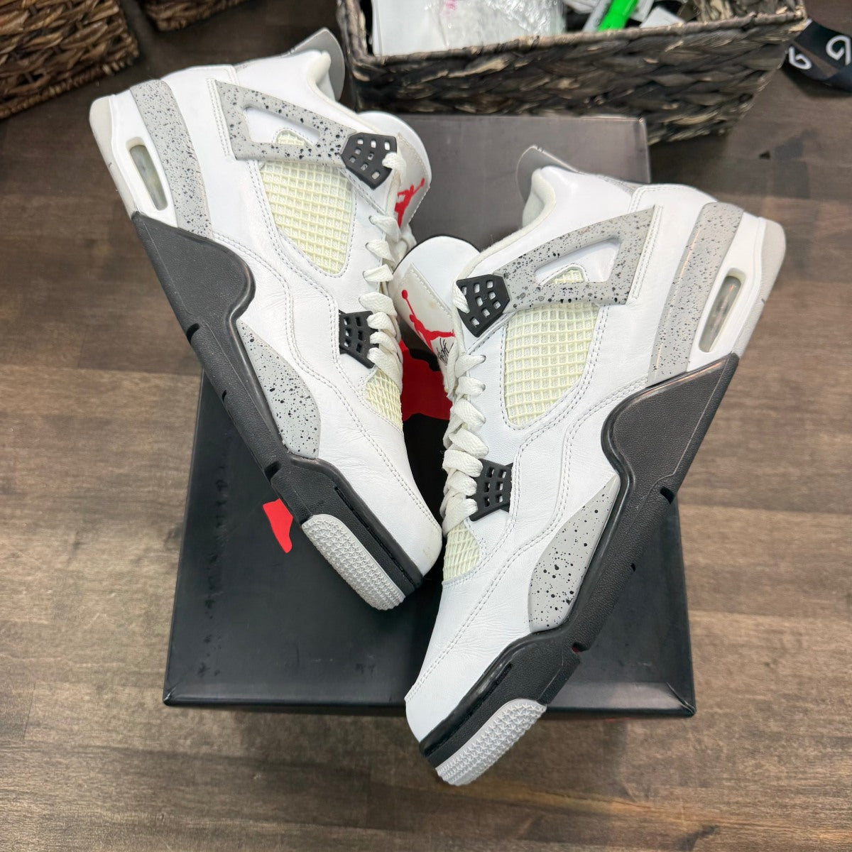 Jordan 4 Retro White Cement (2016) Size 11.5 (Pre-Owned) - Image 1