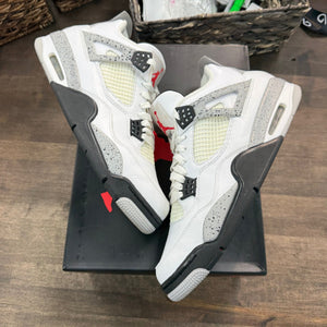 Jordan 4 Retro White Cement (2016) Size 11.5 (Pre-Owned) - Image 1