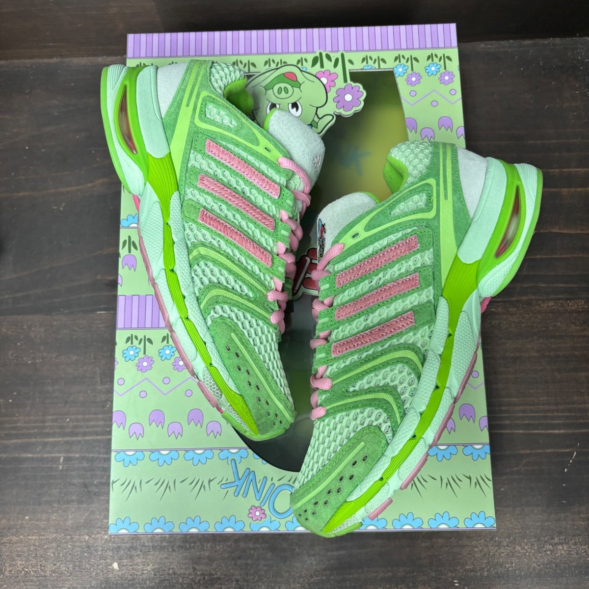 adidas Adistar Control 5 Unheardof Pork Chop Piggy Runner 2.0 Cupcake Size 8.5 (Pre-Owned) - Image 2