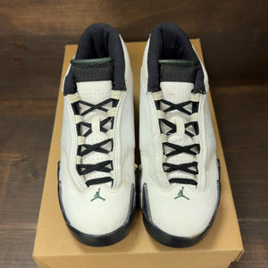 Jordan 14 Retro Oxidized Green (2016) (GS) Size 5Y (Pre-Owned) - tag