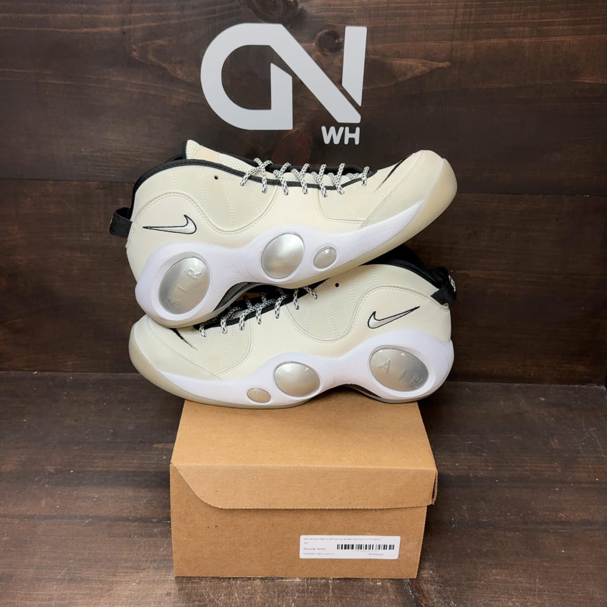 Nike Air Zoom Flight 95 Sail Pale Ivory Metallic Silver Size 13 (Pre-Owned) - front