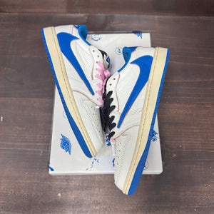 Jordan 1 Retro Low OG SP Fragment x Travis Scott Sail Military Blue - Image 2
