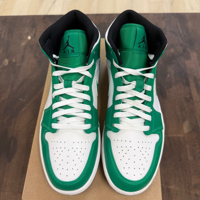 Jordan 1 Mid Lucky Green Size 9.5 (Pre-Owned) - Image 2