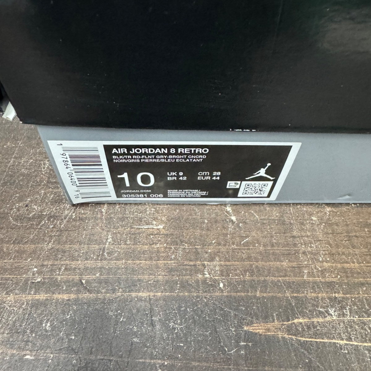 Jordan 8 Retro Aqua (2025) Size 10 (Pre-Owned) - aux