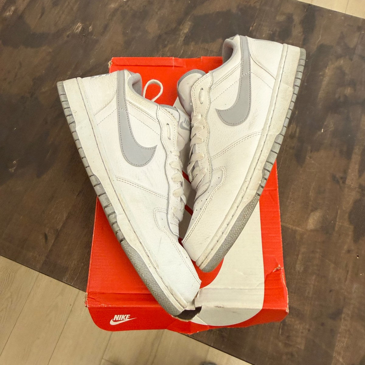 Nike Big Nike Low White Wolf Grey - Image 1