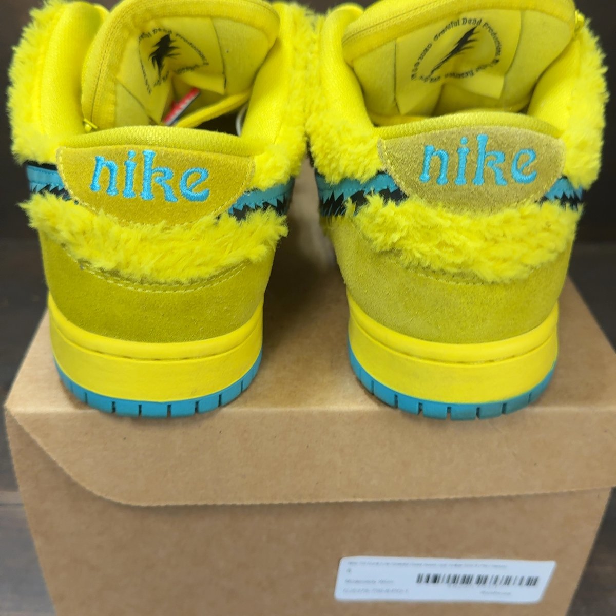 Nike SB Dunk Low Grateful Dead Bears Opti Yellow Size 8 (Pre-Owned) - aux