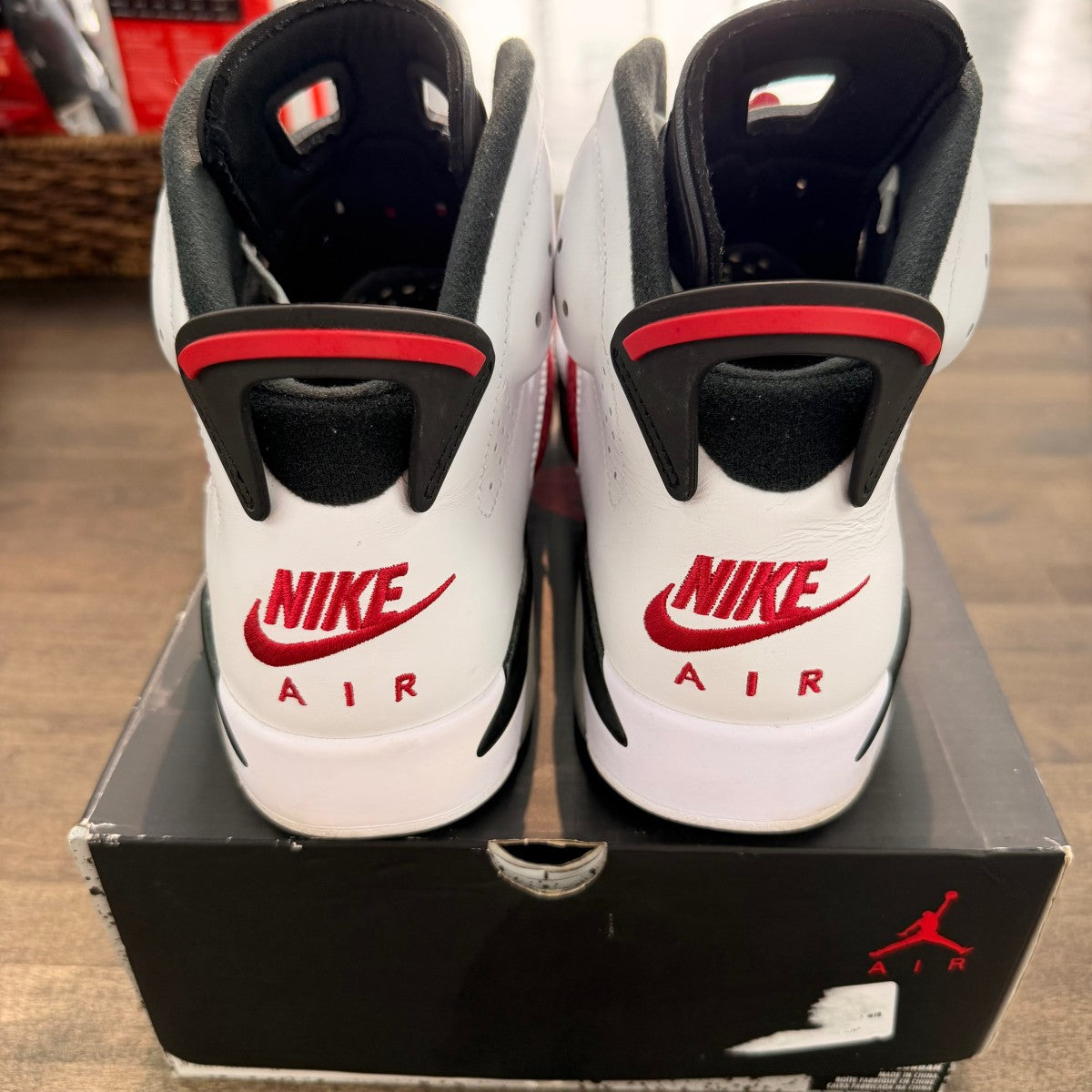 Jordan 6 Retro Carmine (2021) Size 10.5 (Pre-Owned) - Image 5