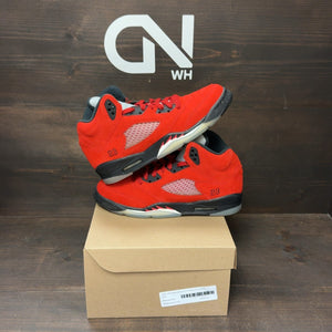 Jordan 5 Retro Raging Bull Red (2021) (GS) Size 6.5Y (Pre-Owned) - Image 1