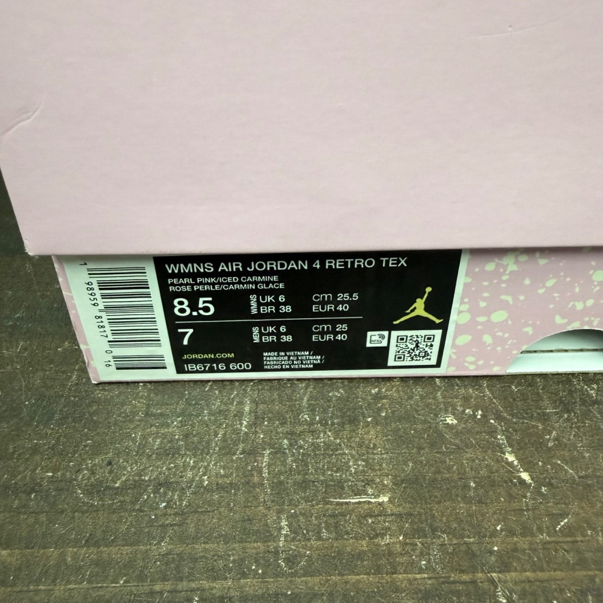 Jordan 4 Retro Iced Carmine (Women's) - Image 8