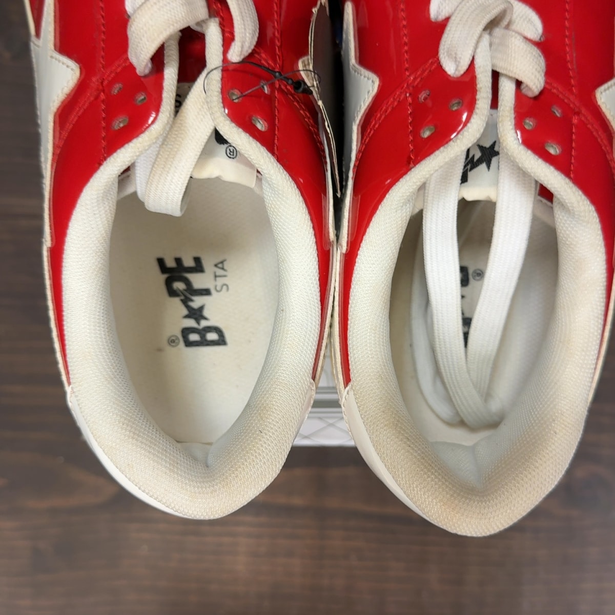 A Bathing Ape Bape Sta Low Patent Red Size 11 (Pre-Owned) - Image 6