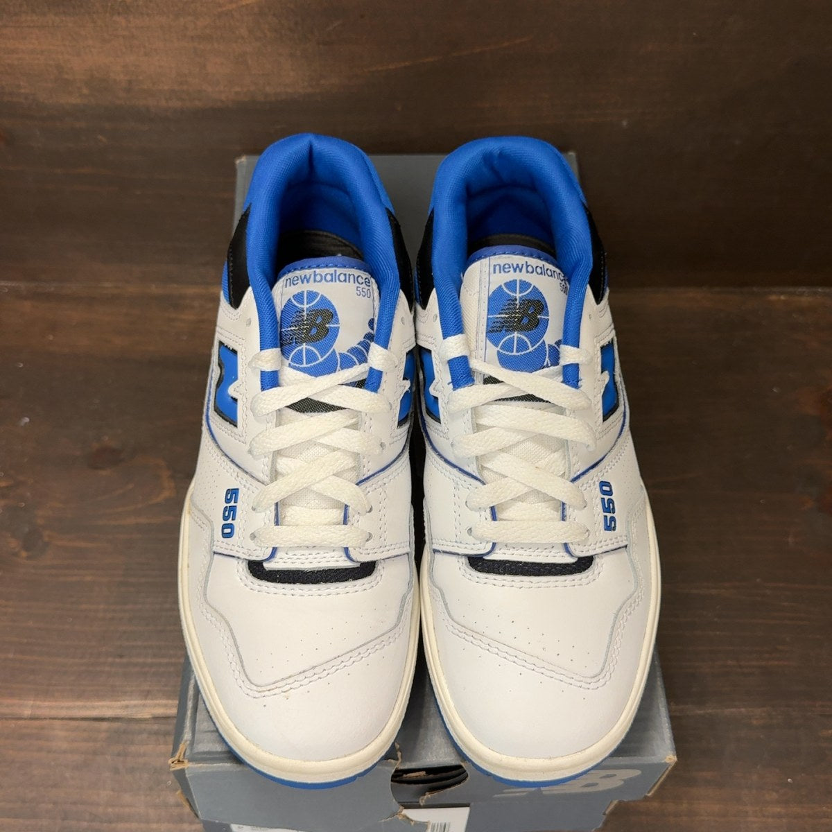 New Balance 550 White Blue - Image 3