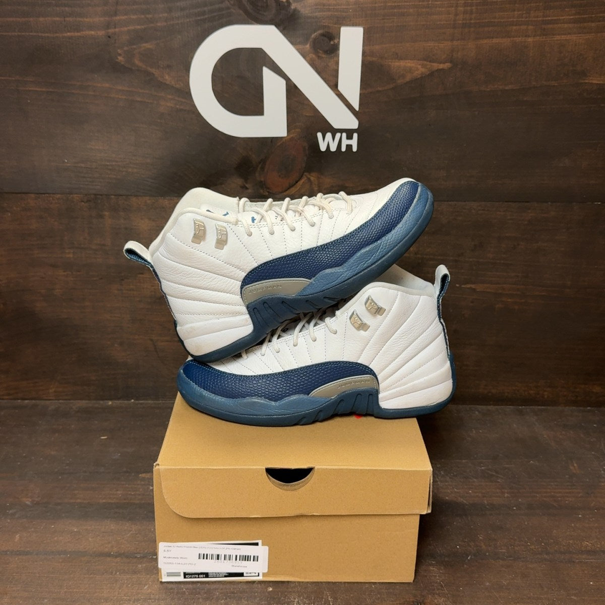 Jordan 12 Retro French Blue (2025) (GS) Size 5.5Y (Pre-Owned) - front