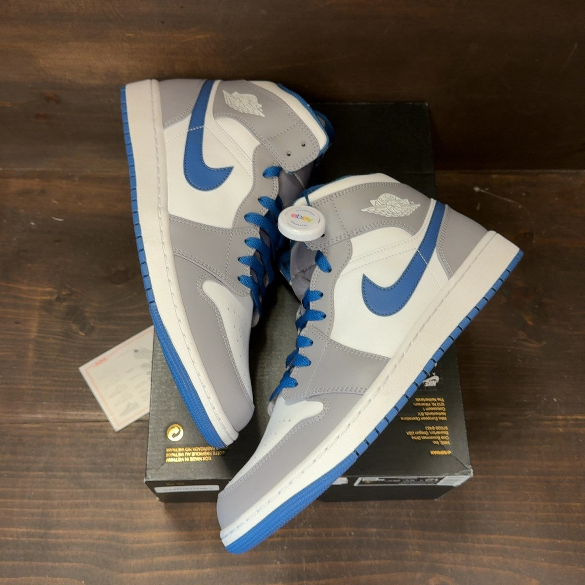 Jordan 1 Mid True Blue - Image 2