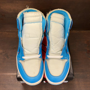 Jordan 1 Retro High Off-White University Blue Size 8.5 (Pre-Owned) - tag