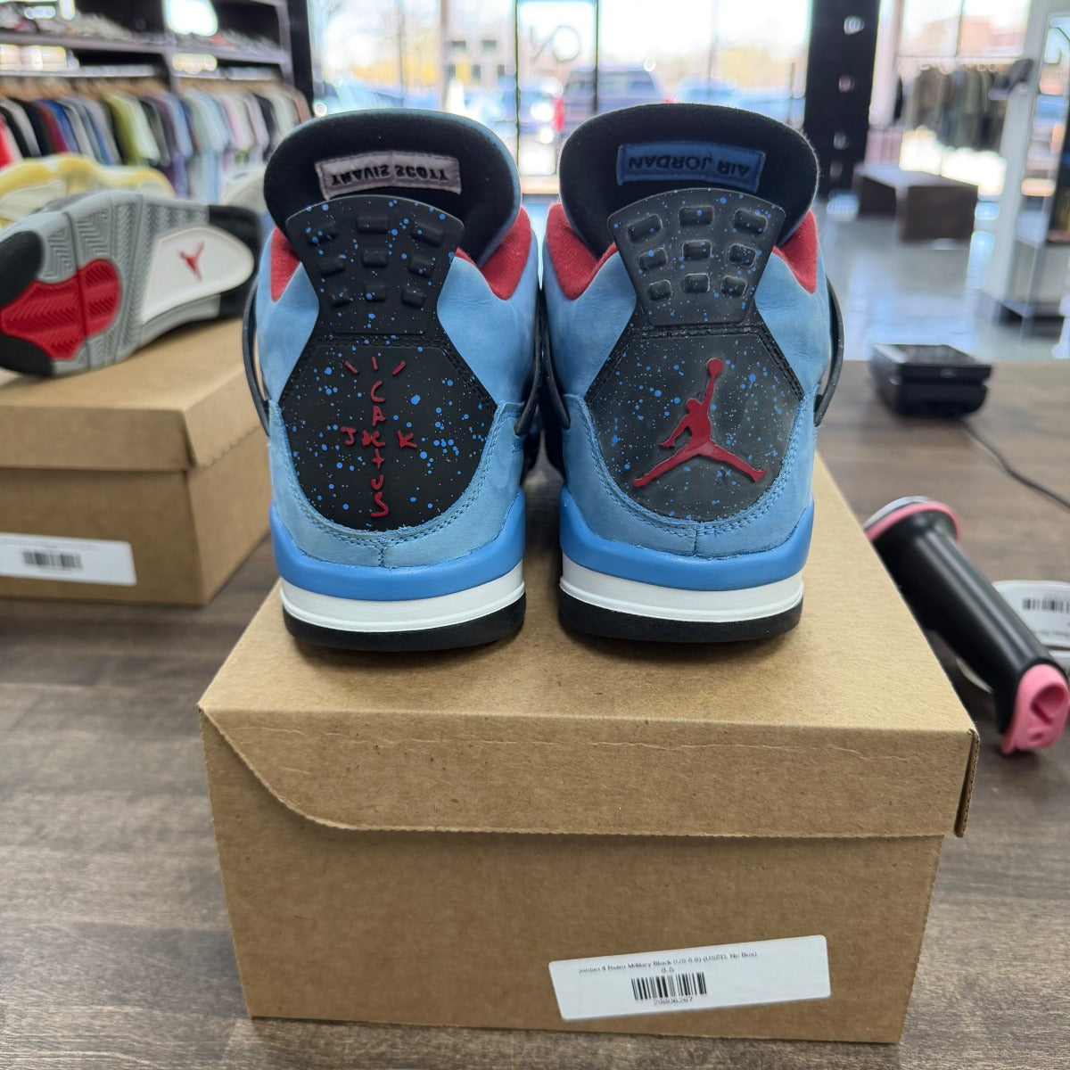 Jordan 4 Retro Travis Scott Cactus Jack Size 9 (Pre-Owned) - Image 3