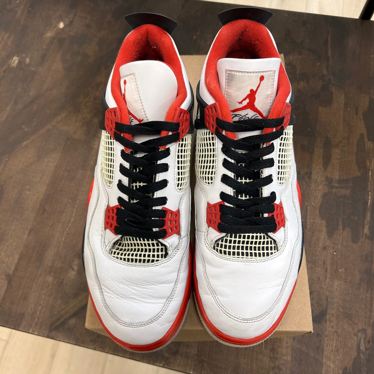 Jordan 4 Retro Fire Red (2020) Size 12 (Pre-Owned) - Image 2
