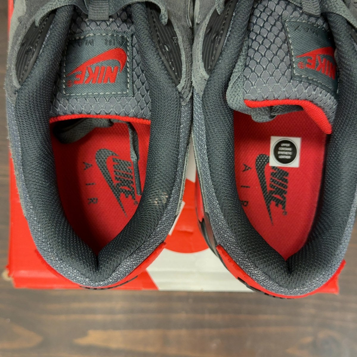 Nike Air Max 90 'Iron Grey Fire Red' - Image 6