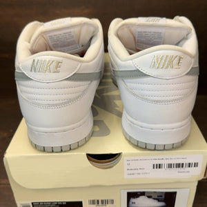 Nike SB Dunk Low Supreme 94 White Metallic Silver Size 12 (Pre-Owned) - aux