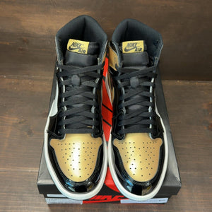 Jordan 1 Retro High NRG Patent Gold Toe Size 10.5 (Pre-Owned) - tag