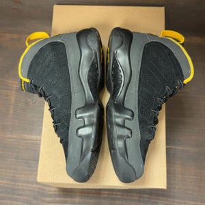 Jordan 9 Retro Dark Charcoal University Gold (GS) Size 6Y (Pre-Owned) - aux