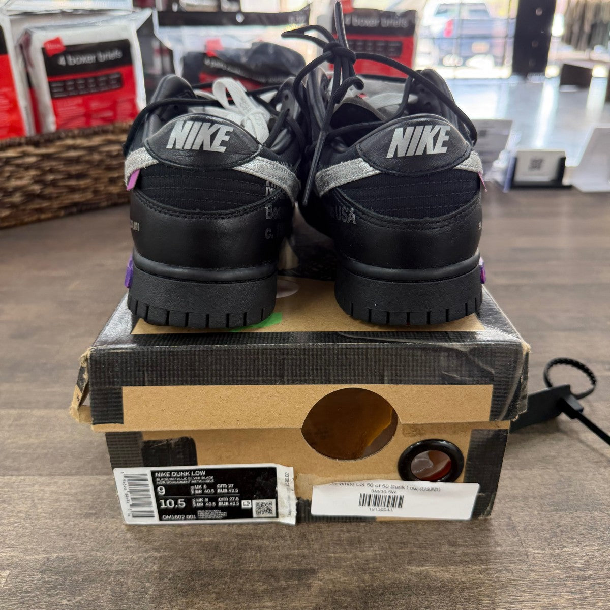 Nike Dunk Low Off-White Lot 50 Size 9 (Pre-Owned) - Image 3