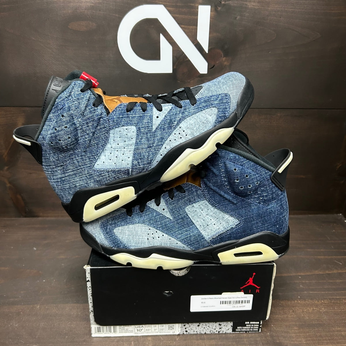 Jordan 6 Retro Washed Denim - Image 1