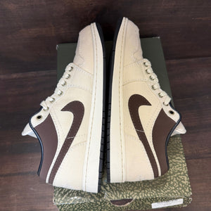 Jordan 1 Low Premium Pale Ivory Off Noir Baroque Brown Size 10 (Pre-Owned) - Image 5