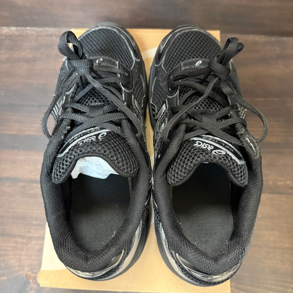 ASICS Gel-1130 Black Pure Silver (GS) - Image 4