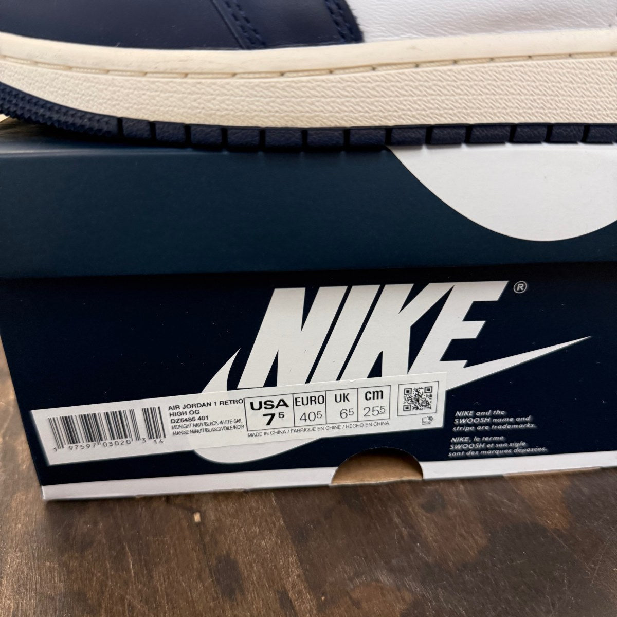 Jordan 1 Retro High OG Midnight Navy - Image 6